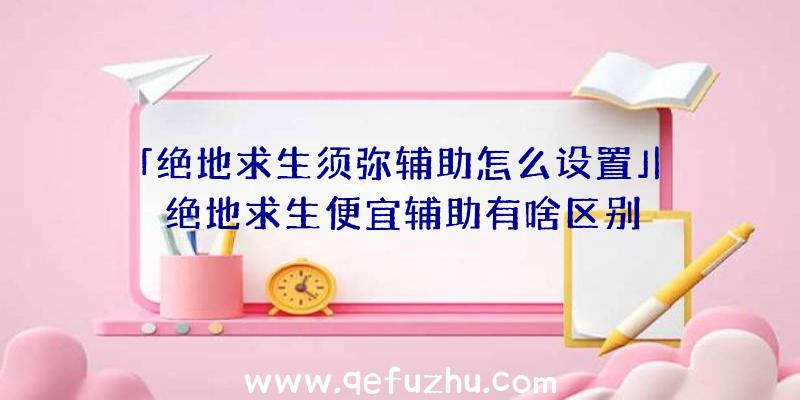 「绝地求生须弥辅助怎么设置」|绝地求生便宜辅助有啥区别